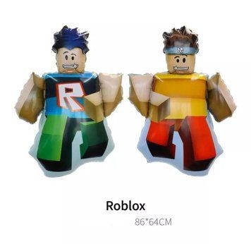 Куля фольгована фігурна двостороння 86х64 см Роблокс людина Roblox Різнокольоровий 06605 фото