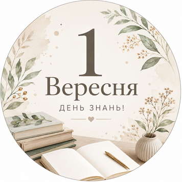 Мини баннер артборд 50 см на 1 сентября День знаний с книжками Зеленый 0007354 фото