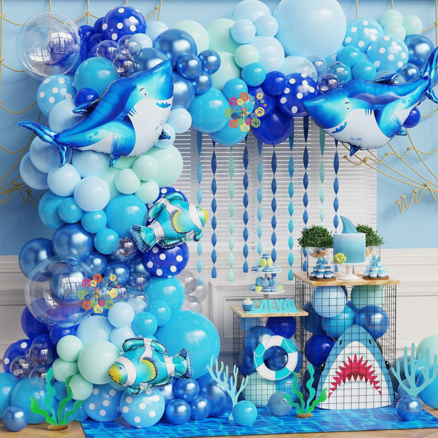 Набір 115 куль для фотозони Відкрите море Блакитний 10091 фото