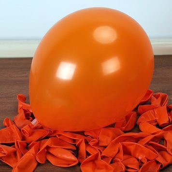 Шары латекс 10" 25 см Металлик Оранжевый Упаковка 5 шт 999838388892 фото