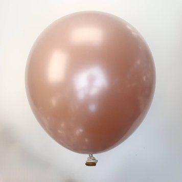 Кулі латекс 12" 30 см Дабл стафф Білий металік на ретро карамелі Упаковка 5 штук 10425 фото