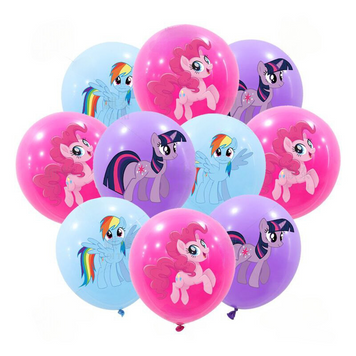Кулі латекс 12&Prime; 30 см з малюнком Поні My Little Pony Асорті Упаковка 10 шт 08345 фото