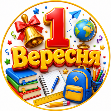 Міні банер артборд 3Д 50 см 1 вересня Канцтовари Різнобарвний 0007367 фото
