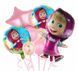 Набор 8 шаров Маша и Медведь Розовый 0001187 фото 1