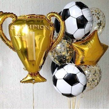 Набір куль Футбольний кубок золото 999838390030 фото