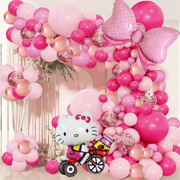 Набір 125 куль для фотозони Hello Kitty Пригода Кітті Рожевий 0003328 фото