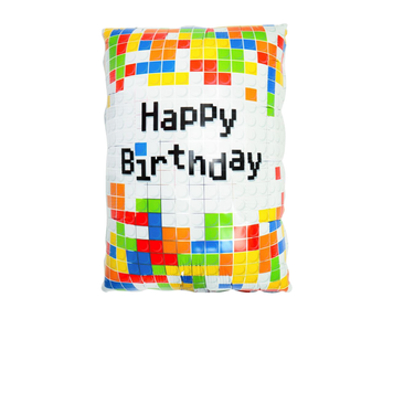 Шар фольгированный фигурный 41&times;63 см Лего Happy Birthday Разноцветный 12784 фото