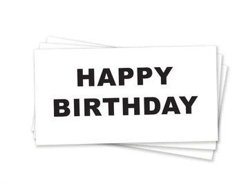 Конверт для грошей Happy Birthday Друковані літери Білий та чорний 0007439 фото