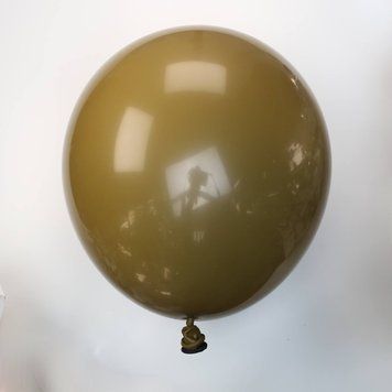 Куля латекс 18" 45 см Дабл стафф Ретро молочний шоколад на чорному 10636 фото