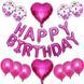 Набір 18 куль для фотозони Серце Happy birthday Фуксія 0002427 фото 2